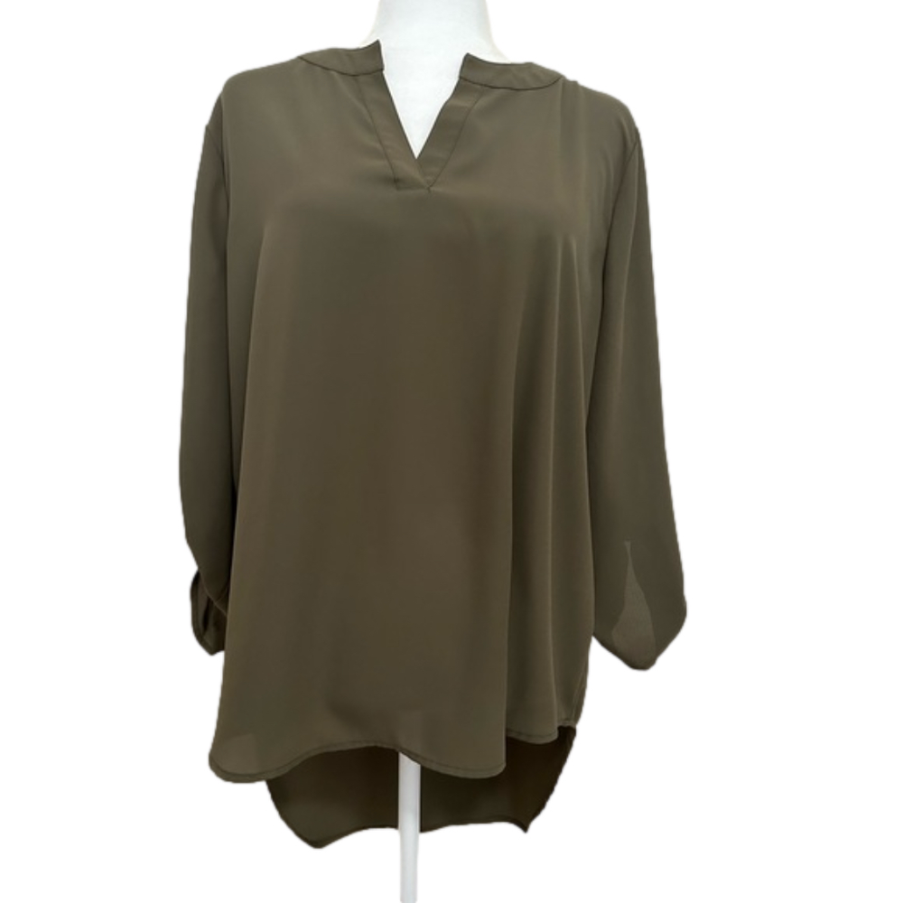 EST. 1946 High Low Blouse Adjustable Sleeves